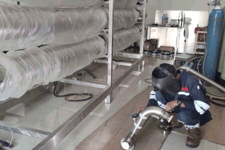 Nanofiltrasi-Proses-Welding-Assembly nanofiltrasi membrane